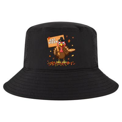 Funny Thanksgiving Turkey Eat Pizza Cute Gift Cool Comfort Performance Bucket Hat