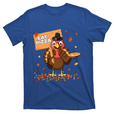 Funny Thanksgiving Turkey Eat Pizza Cute Gift T-Shirt