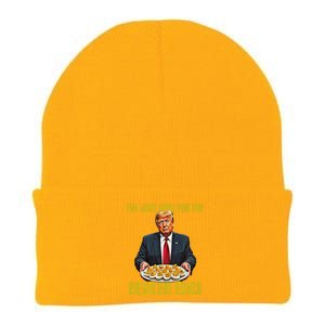 Funny Trump Thanksgiving IM Just Here For The Deviled Eggs Knit Cap Winter Beanie