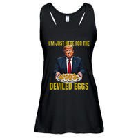 Funny Trump Thanksgiving IM Just Here For The Deviled Eggs Ladies Essential Flowy Tank