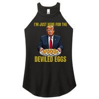 Funny Trump Thanksgiving IM Just Here For The Deviled Eggs Women's Perfect Tri Rocker Tank