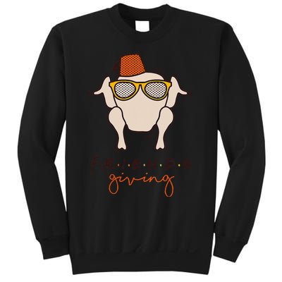 Funny Thanksgiving Turkey Head Friends Sweatshirt