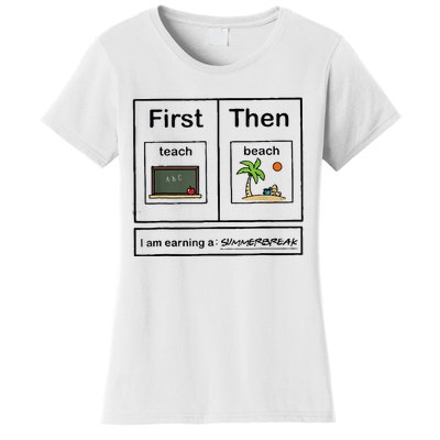 First Teach Then Beach IM Earning A Summerbreak Women's T-Shirt