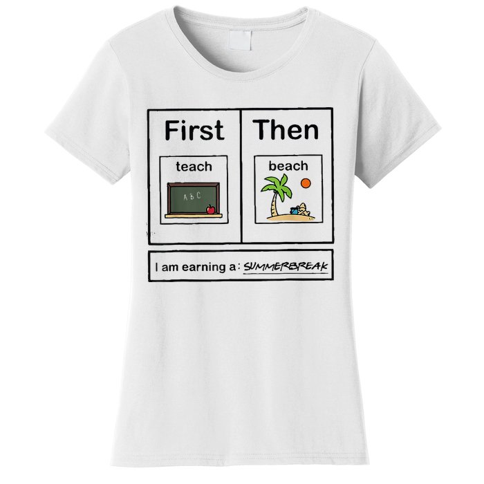 First Teach Then Beach IM Earning A Summerbreak Women's T-Shirt