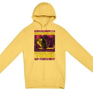 Faithful To The Cheese Japanese Horror Rat Premium Pullover Hoodie