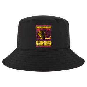 Faithful To The Cheese Japanese Horror Rat Cool Comfort Performance Bucket Hat