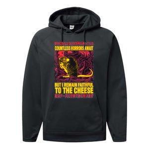 Faithful To The Cheese Japanese Horror Rat Performance Fleece Hoodie