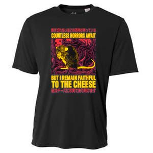 Faithful To The Cheese Japanese Horror Rat Cooling Performance Crew T-Shirt