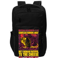 Faithful To The Cheese Japanese Horror Rat Impact Tech Backpack