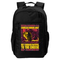 Faithful To The Cheese Japanese Horror Rat Daily Commute Backpack