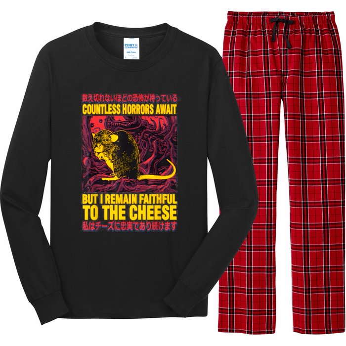 Faithful To The Cheese Japanese Horror Rat Long Sleeve Pajama Set