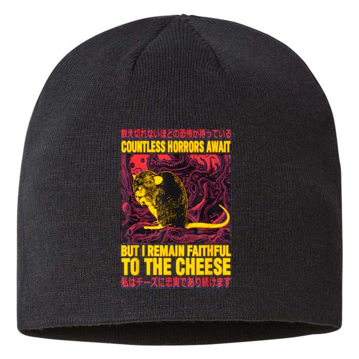 Faithful To The Cheese Japanese Horror Rat Sustainable Beanie