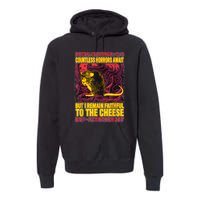 Faithful To The Cheese Japanese Horror Rat Premium Hoodie