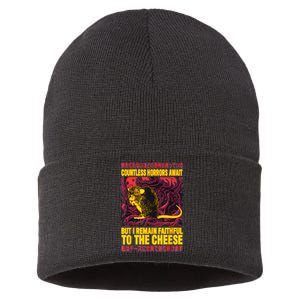 Faithful To The Cheese Japanese Horror Rat Sustainable Knit Beanie