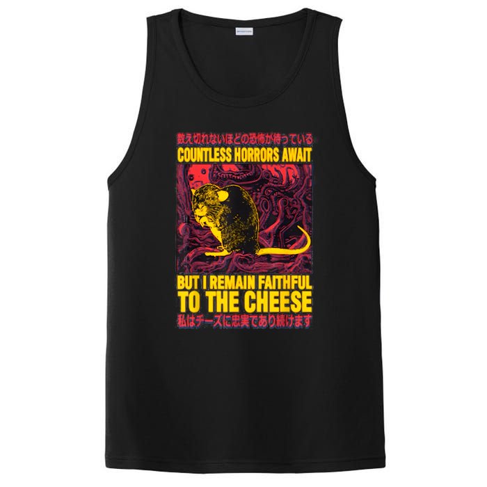 Faithful To The Cheese Japanese Horror Rat PosiCharge Competitor Tank