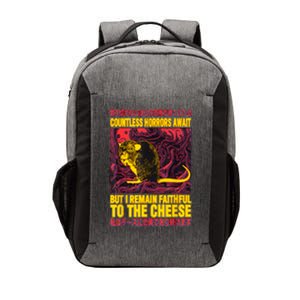 Faithful To The Cheese Japanese Horror Rat Vector Backpack