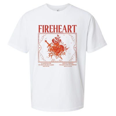 Fireheart Terrasen Throne Of Glass Merchandise Sueded Cloud Jersey T-Shirt