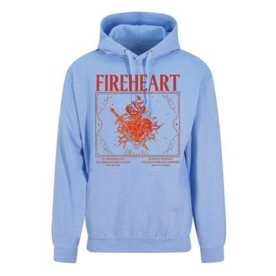 Fireheart Terrasen Throne Of Glass Merchandise Unisex Surf Hoodie