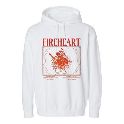 Fireheart Terrasen Throne Of Glass Merchandise Garment-Dyed Fleece Hoodie