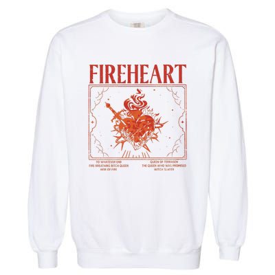 Fireheart Terrasen Throne Of Glass Merchandise Garment-Dyed Sweatshirt