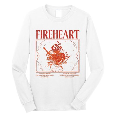 Fireheart Terrasen Throne Of Glass Merchandise Long Sleeve Shirt