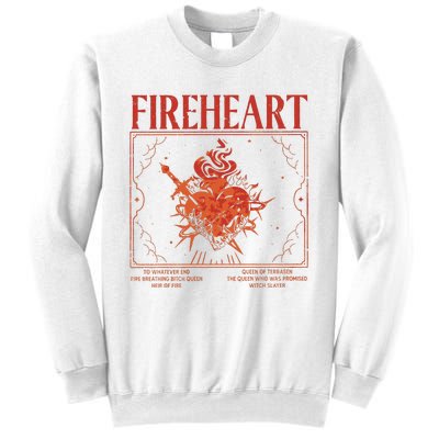 Fireheart Terrasen Throne Of Glass Merchandise Sweatshirt