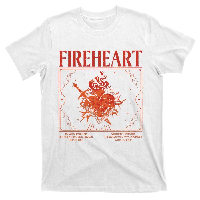 Fireheart Terrasen Throne Of Glass Merchandise T-Shirt