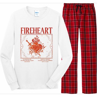 Fireheart Terrasen Throne Of Glass Merchandise Long Sleeve Pajama Set