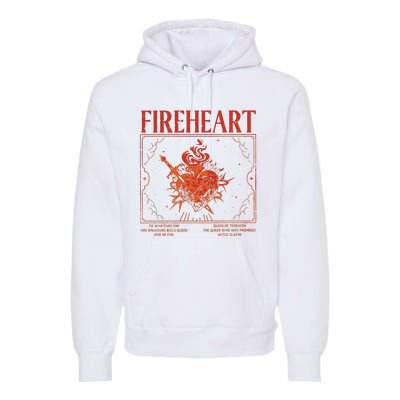 Fireheart Terrasen Throne Of Glass Merchandise Premium Hoodie