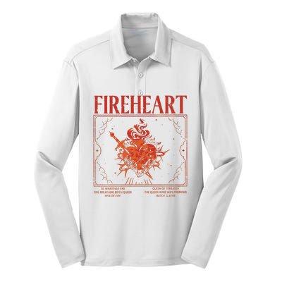 Fireheart Terrasen Throne Of Glass Merchandise Silk Touch Performance Long Sleeve Polo