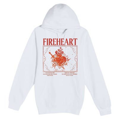 Fireheart Terrasen Throne Of Glass Merchandise Premium Pullover Hoodie