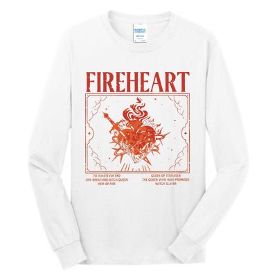 Fireheart Terrasen Throne Of Glass Merchandise Tall Long Sleeve T-Shirt