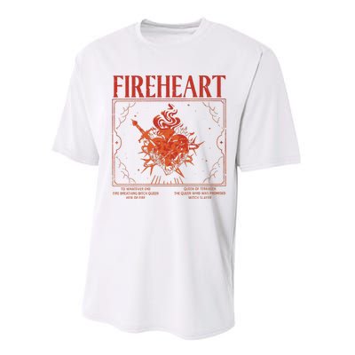 Fireheart Terrasen Throne Of Glass Merchandise Performance Sprint T-Shirt