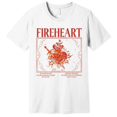 Fireheart Terrasen Throne Of Glass Merchandise Premium T-Shirt