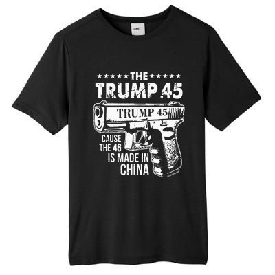 Funny The Trump 45 Cause The 46 Is Made In China Tall Fusion ChromaSoft Performance T-Shirt