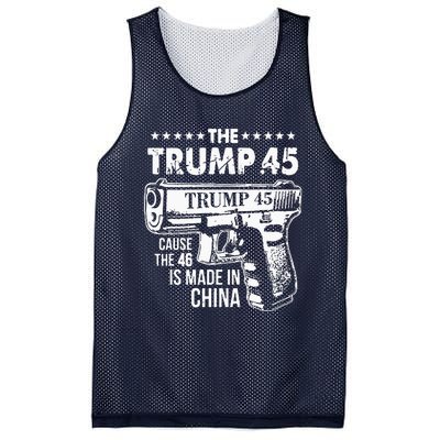 Funny The Trump 45 Cause The 46 Is Made In China Mesh Reversible Basketball Jersey Tank