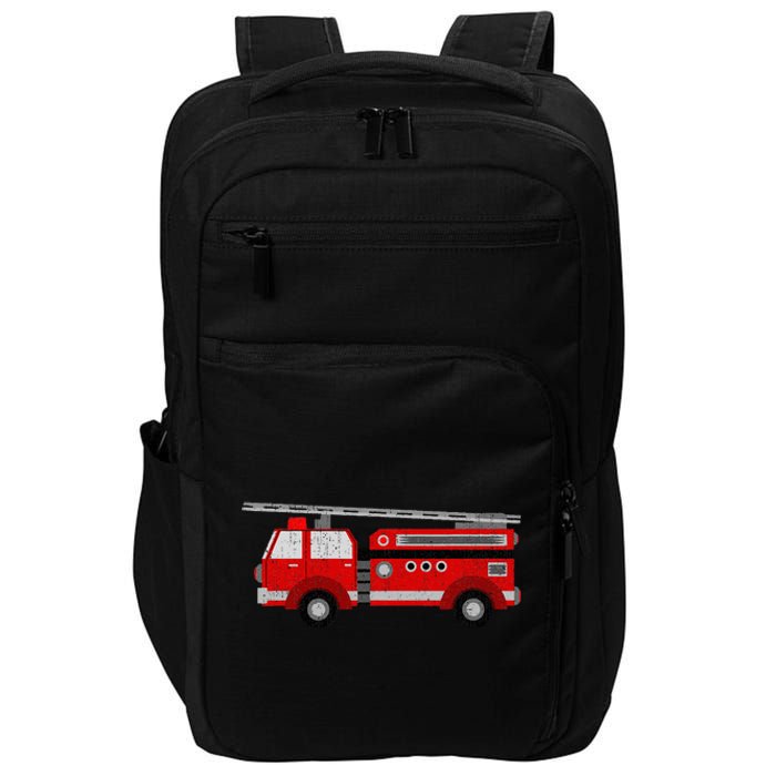 Fire Truck Trucker trailer Ladder Impact Tech Backpack