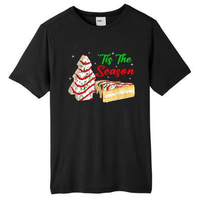 Funny Tis The Season Christmas Tree Cakes Debbie Xmas Gifts Tall Fusion ChromaSoft Performance T-Shirt