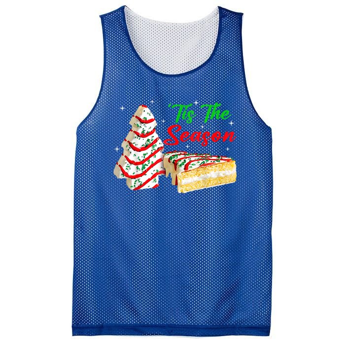 Funny Tis The Season Christmas Tree Cakes Debbie Xmas Gifts Mesh Reversible Basketball Jersey Tank