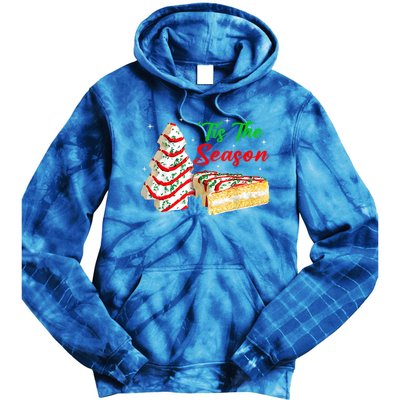 Funny Tis The Season Christmas Tree Cakes Debbie Xmas Gifts Tie Dye Hoodie