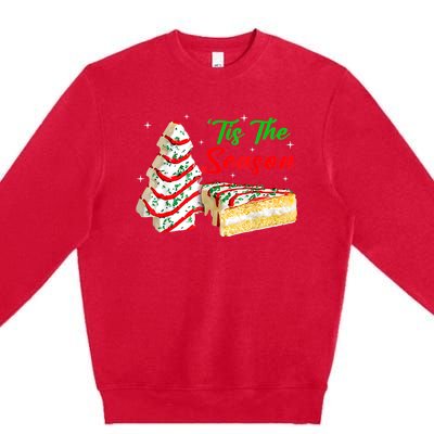 Funny Tis The Season Christmas Tree Cakes Debbie Xmas Gifts Premium Crewneck Sweatshirt