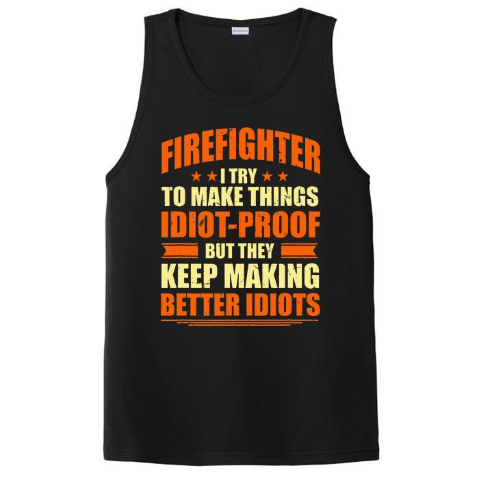 Firefighter Try to Make Things IdiotProof Fireman Coworker PosiCharge Competitor Tank