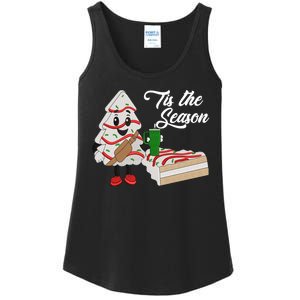 Funny Tis The Season Christmas Tree Cakes Debbie Xmas Gifts Ladies Essential Tank