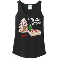 Funny Tis The Season Christmas Tree Cakes Debbie Xmas Gifts Ladies Essential Tank