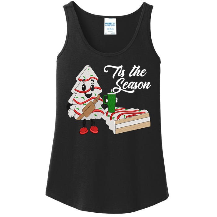 Funny Tis The Season Christmas Tree Cakes Debbie Xmas Gifts Ladies Essential Tank