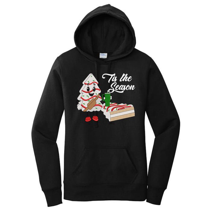 Funny Tis The Season Christmas Tree Cakes Debbie Xmas Gifts Women's Pullover Hoodie