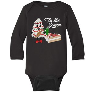 Funny Tis The Season Christmas Tree Cakes Debbie Xmas Gifts Baby Long Sleeve Bodysuit