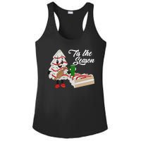 Funny Tis The Season Christmas Tree Cakes Debbie Xmas Gifts Ladies PosiCharge Competitor Racerback Tank