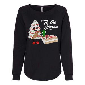 Funny Tis The Season Christmas Tree Cakes Debbie Xmas Gifts Womens California Wash Sweatshirt