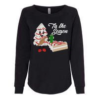 Funny Tis The Season Christmas Tree Cakes Debbie Xmas Gifts Womens California Wash Sweatshirt